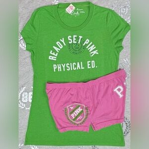⛔️SHORTS SOLD ON Ⓜ️⛔️ VS PINK VINTAGE BLING SET LARGE NWT/NWOT
